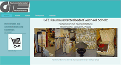 Desktop Screenshot of gte-raumausstatterbedarf.de