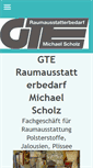 Mobile Screenshot of gte-raumausstatterbedarf.de
